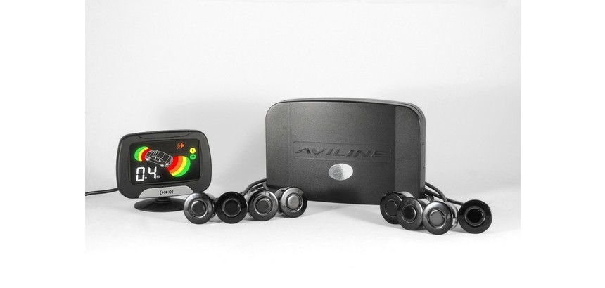 Парктроник Aviline mp-218lcd-y8, чёрный